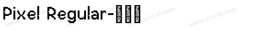 Pixel Regular字体转换